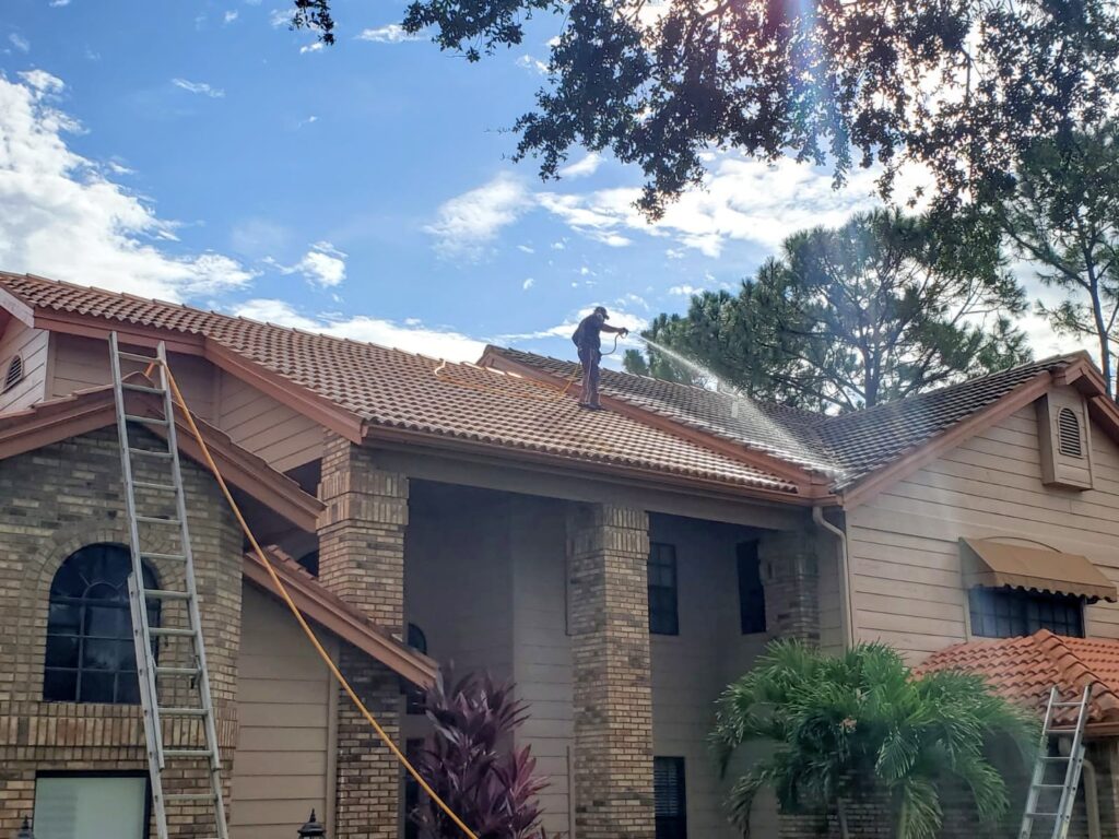 Professional pressure washing Tampa Bay exterior cleaning service
